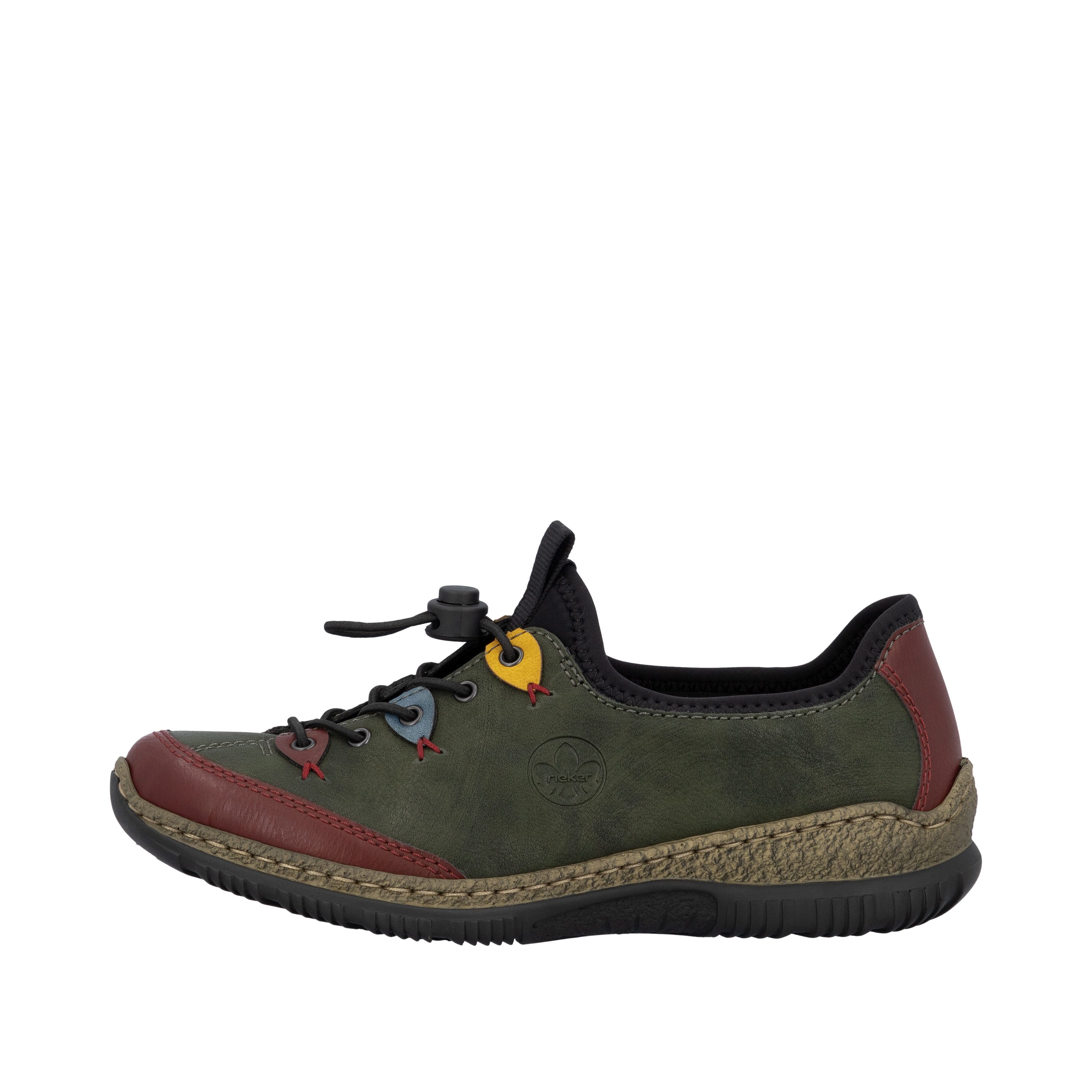 Rieker Slip-On Sneaker Slipper, Schlupfschuh mit sportlichem Schnellverschluß