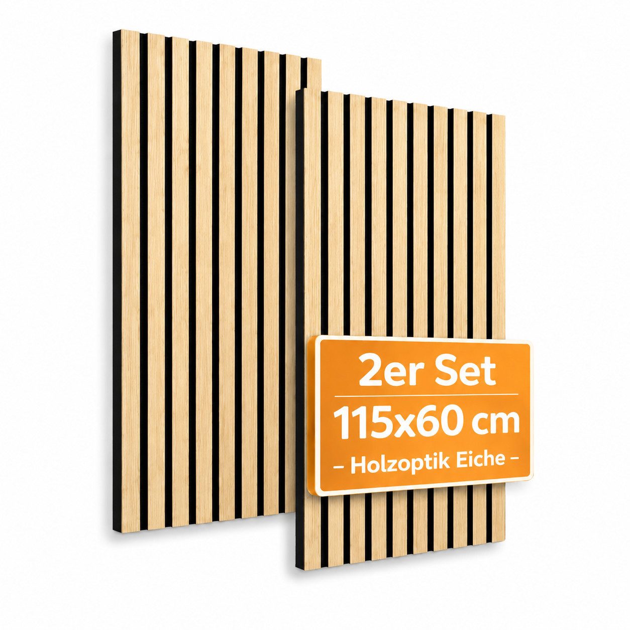 Pure Panels 3D Wandpaneel Akustikpaneele 3D – Schalldämmende Wandpaneele 115 x 60 x 2,1 cm