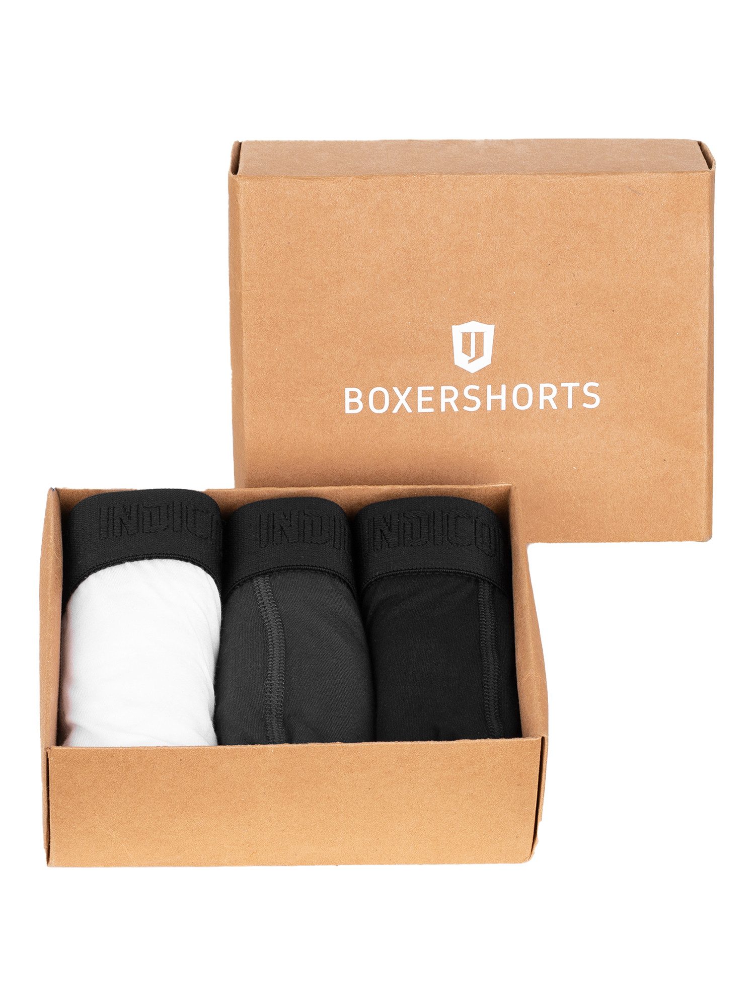 Indicode Boxershorts Herren Berlin Boxer Shorts Herrenshorts (Boxershorts) 3 Stück, aus Bambus mit elastischen Webbund