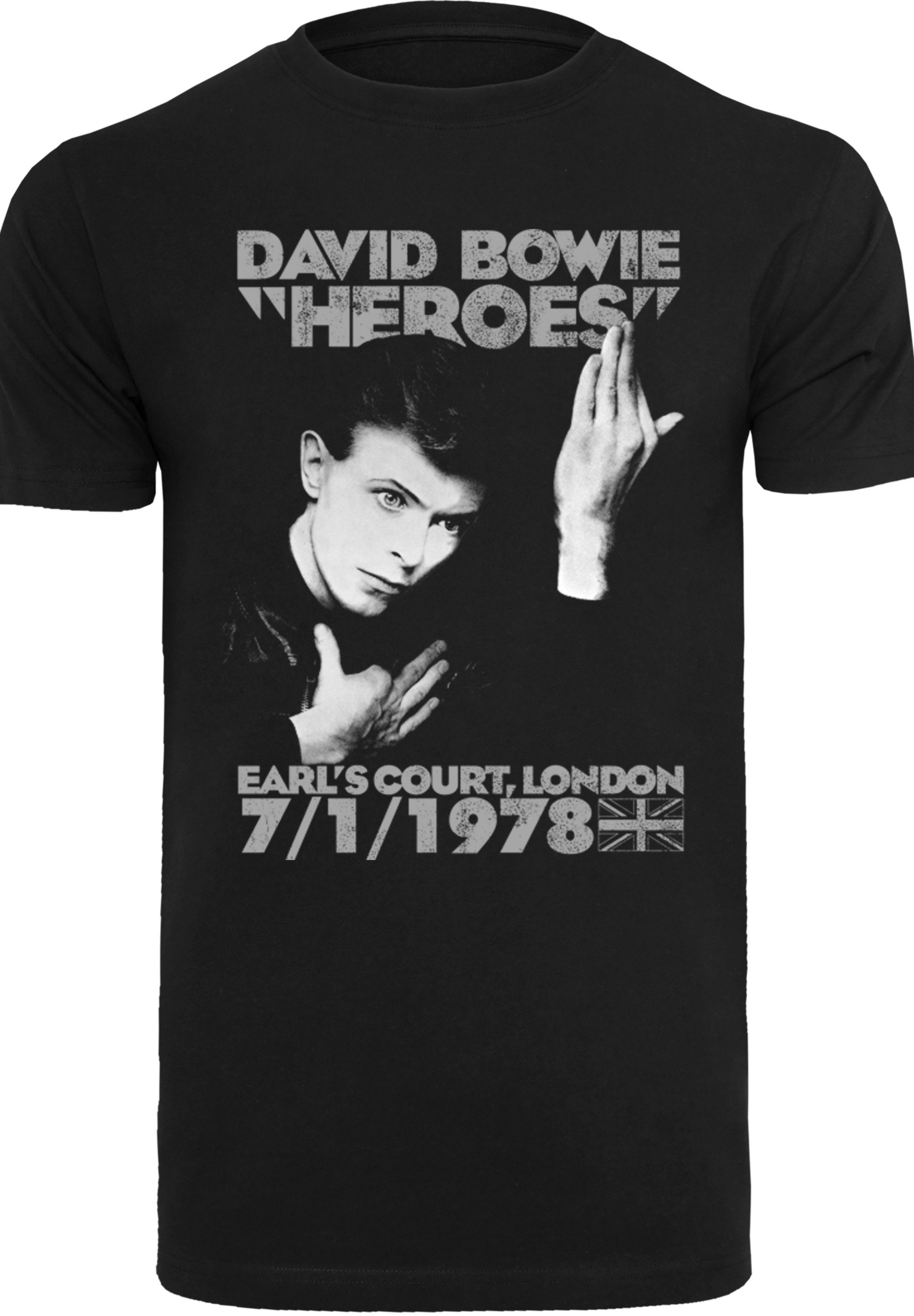 Heroes Earls Print T-Shirt F4NT4STIC Court Bowie David