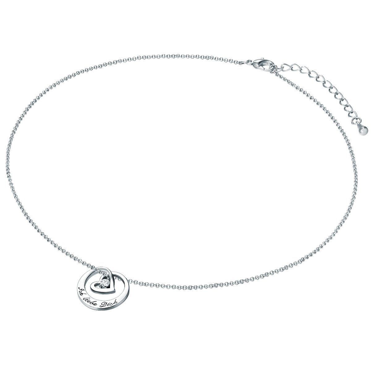 aus Herz Rafaela Donata Messing silber, Collier