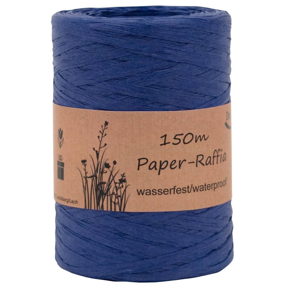 Goldina Bastelnaturmaterial Goldina® 8094 0735 150 Bast Raffia - 7 mm x 150 m, ultramarinblau
