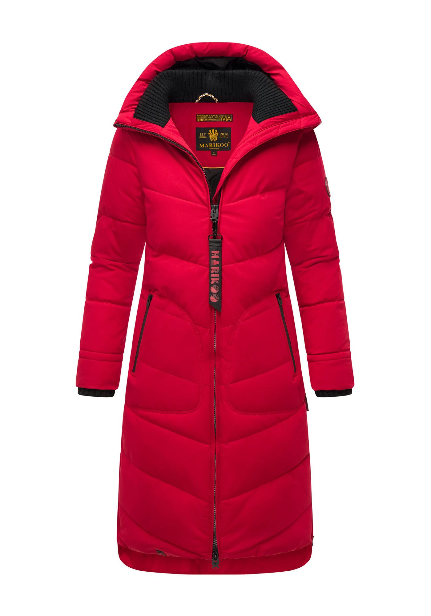 Marikoo Winterjacke Benikoo langer Winter Mantel gesteppt