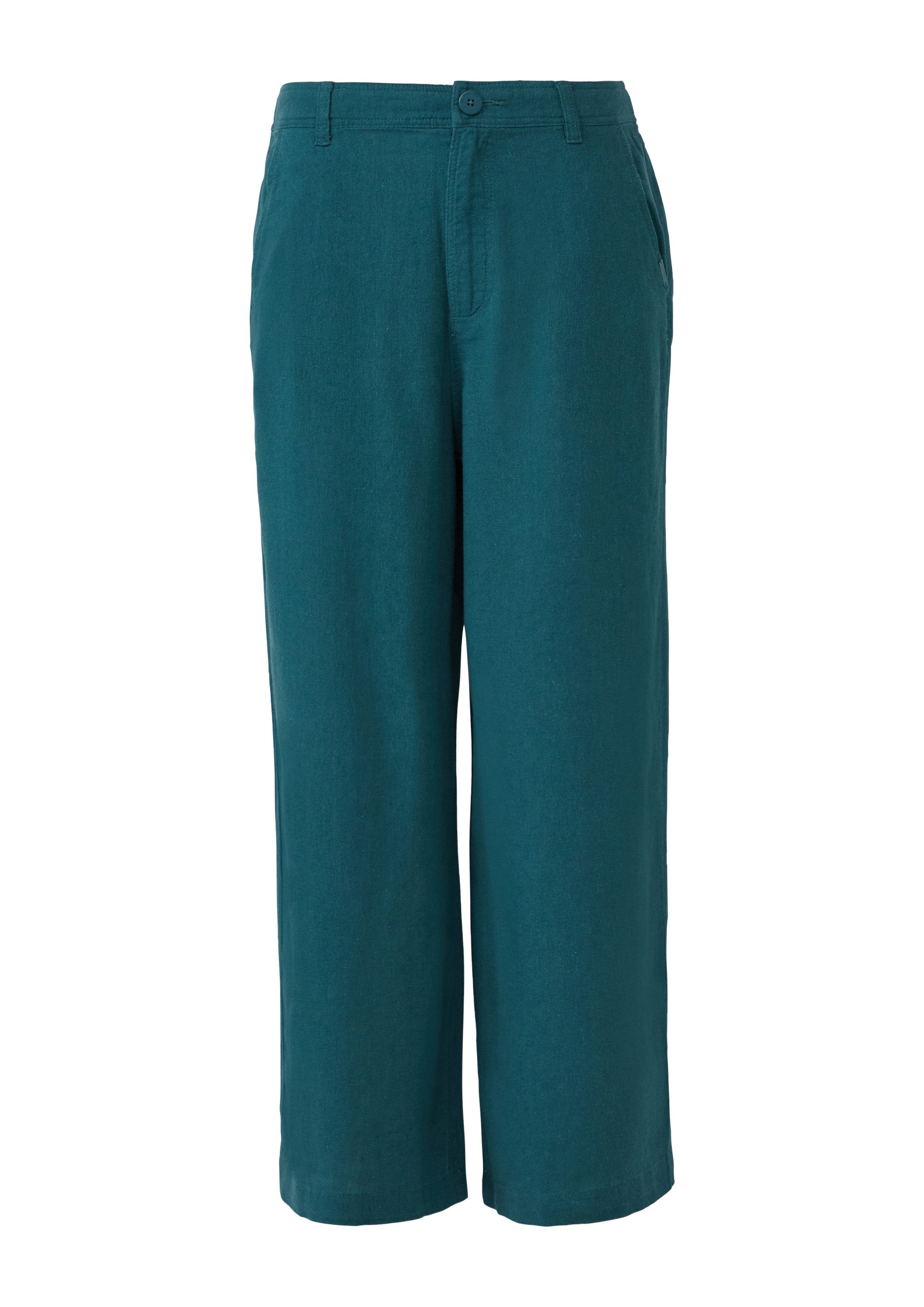 QS Chinos Hose Culotte aus Leinenmix günstig online kaufen