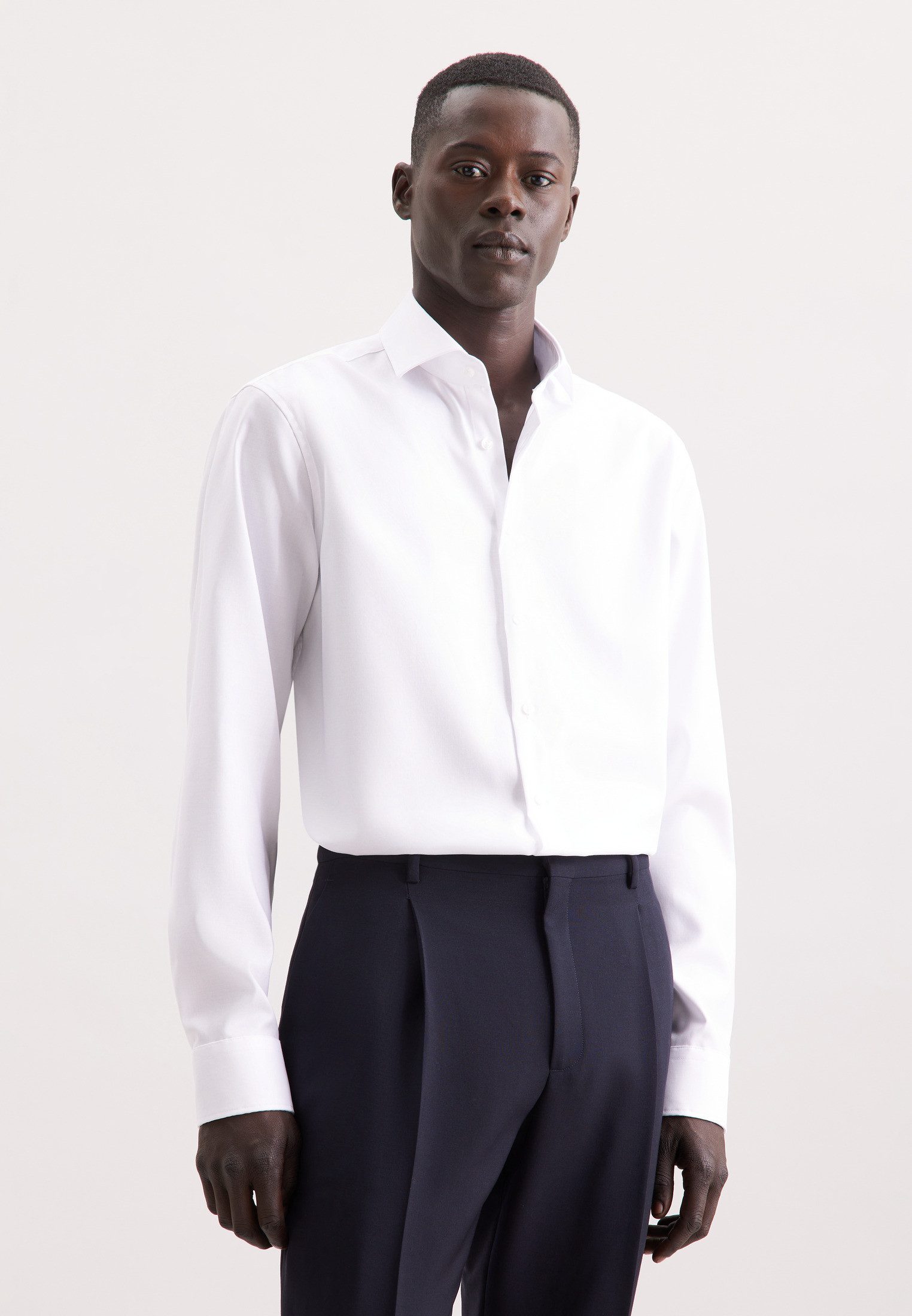 seidensticker Businesshemd Schwarze Rose Regular 1/1 Kentkragen Uni günstig online kaufen