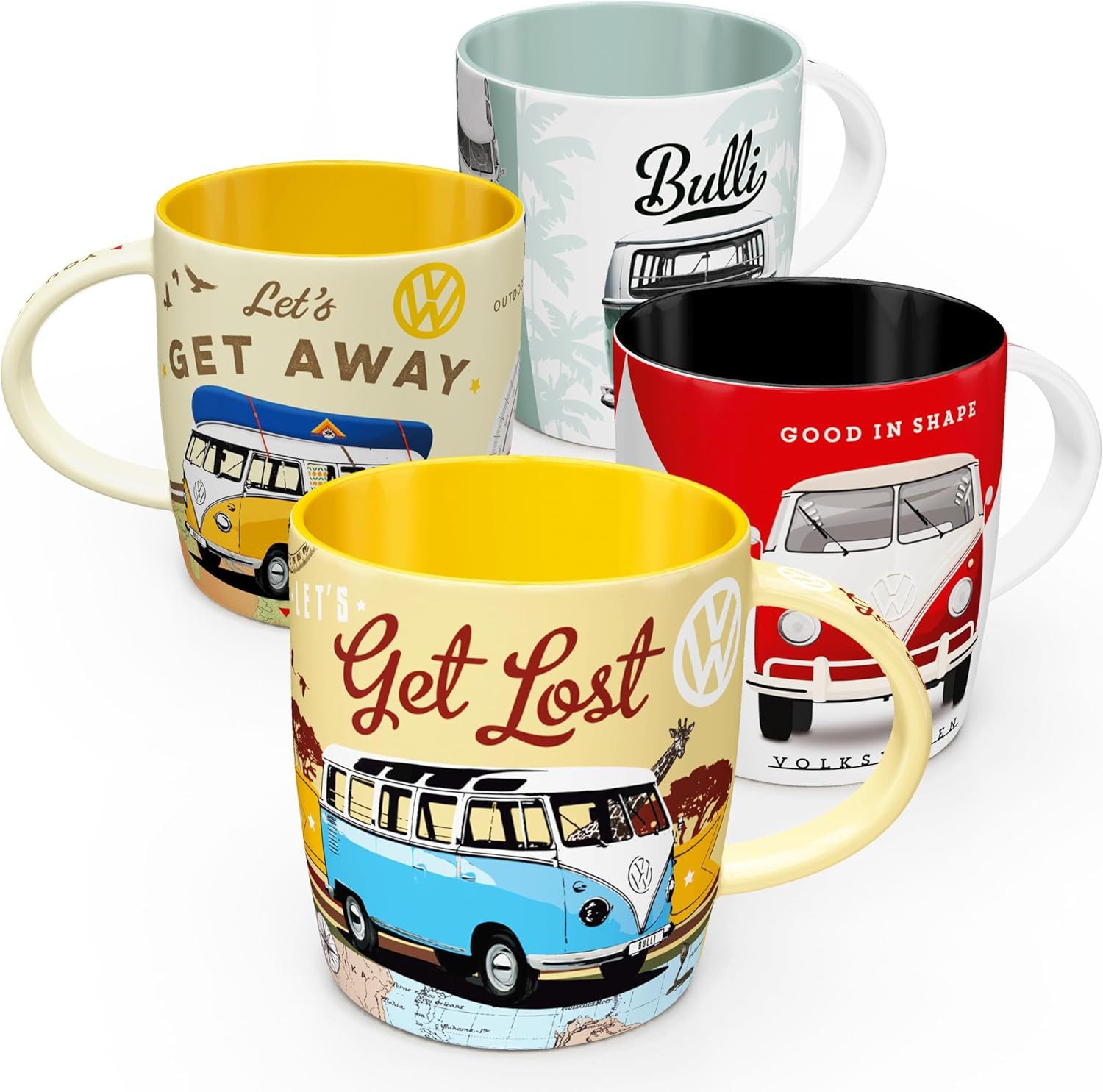 Nostalgic-Art Tasse Kaffeetassen - VW - 4tlg Set