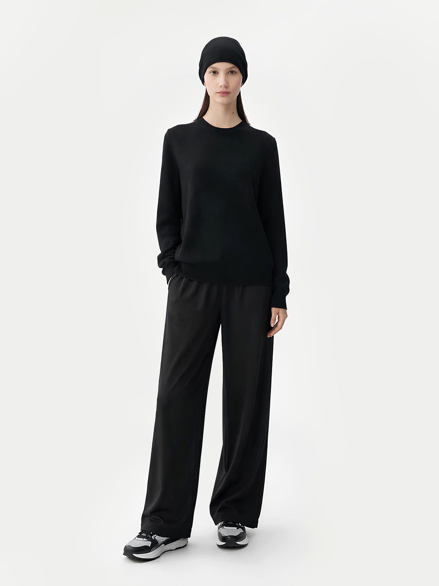 GOBI Cashmere Rundhalspullover 99€ Kaschmir-Set aus Pullover und Mütze günstig online kaufen