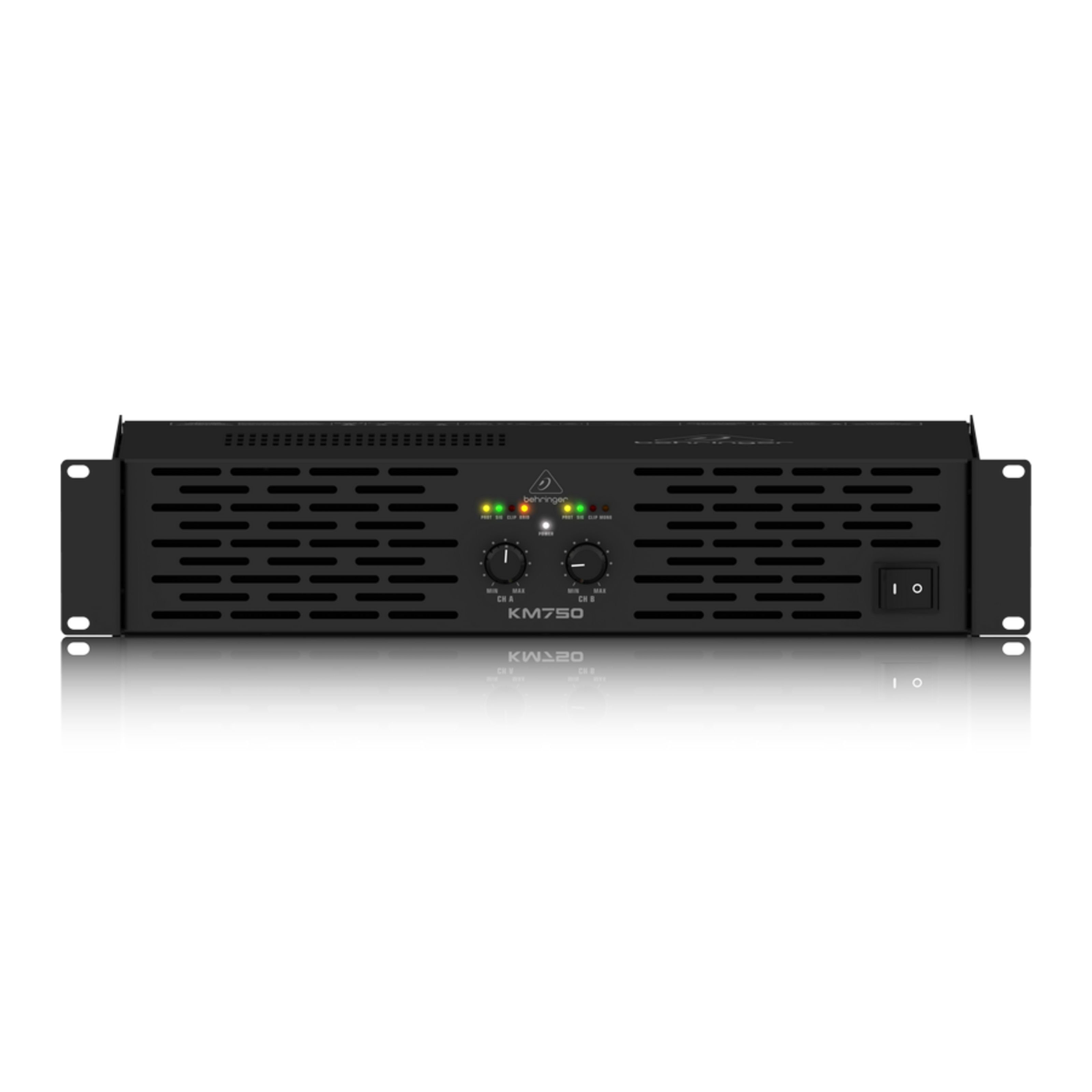 Behringer Endverstärker (KM 750 750W Stereo Power Amplifier - 2-Kanal Endstufe)
