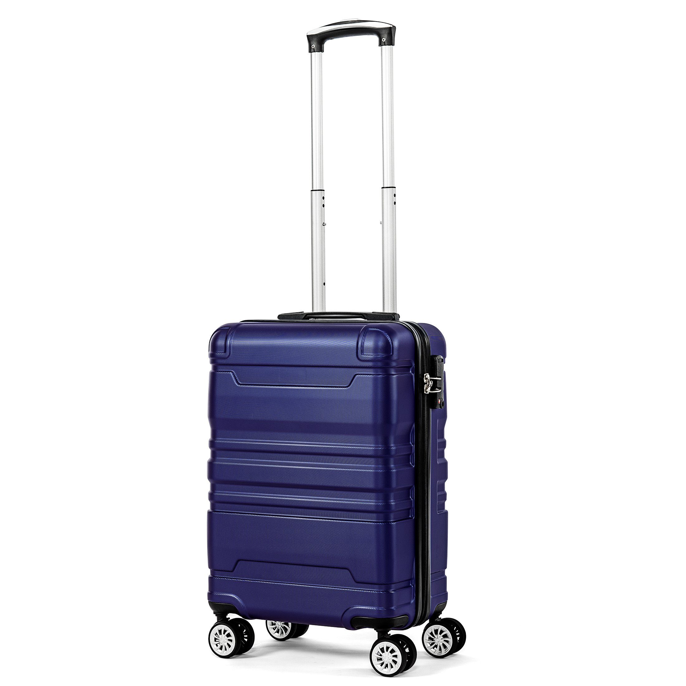 SIKAINI Handgepäckkoffer B-DJ-PP294406WAA, 1 Rollen, blau Universalrad Koffer mit und TSA-Schloss