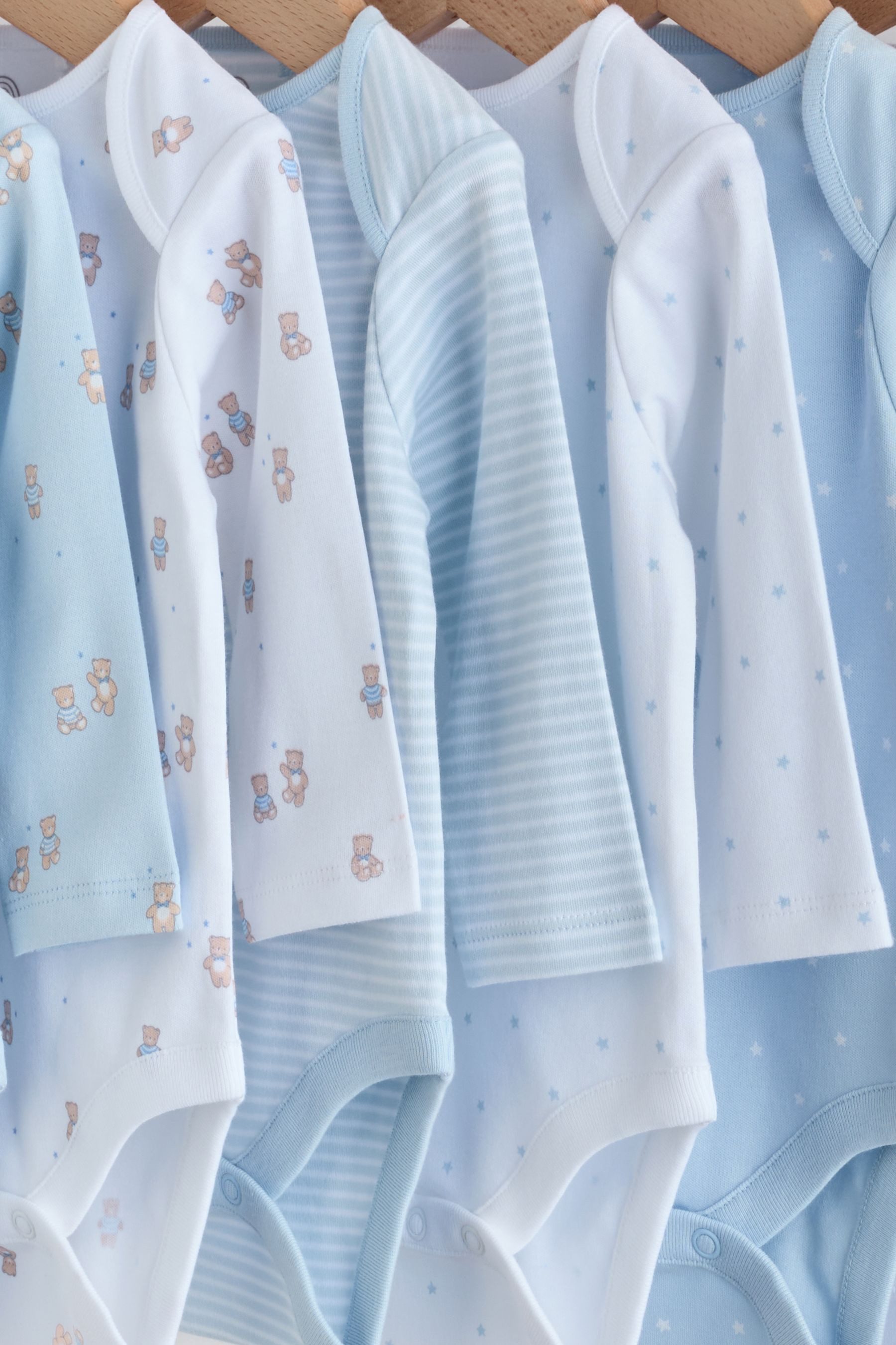 Next Langarmbody Langärmelige Baby-Bodysuits, 7er-Pack, Bär (7-tlg) – Bild 5 von 5