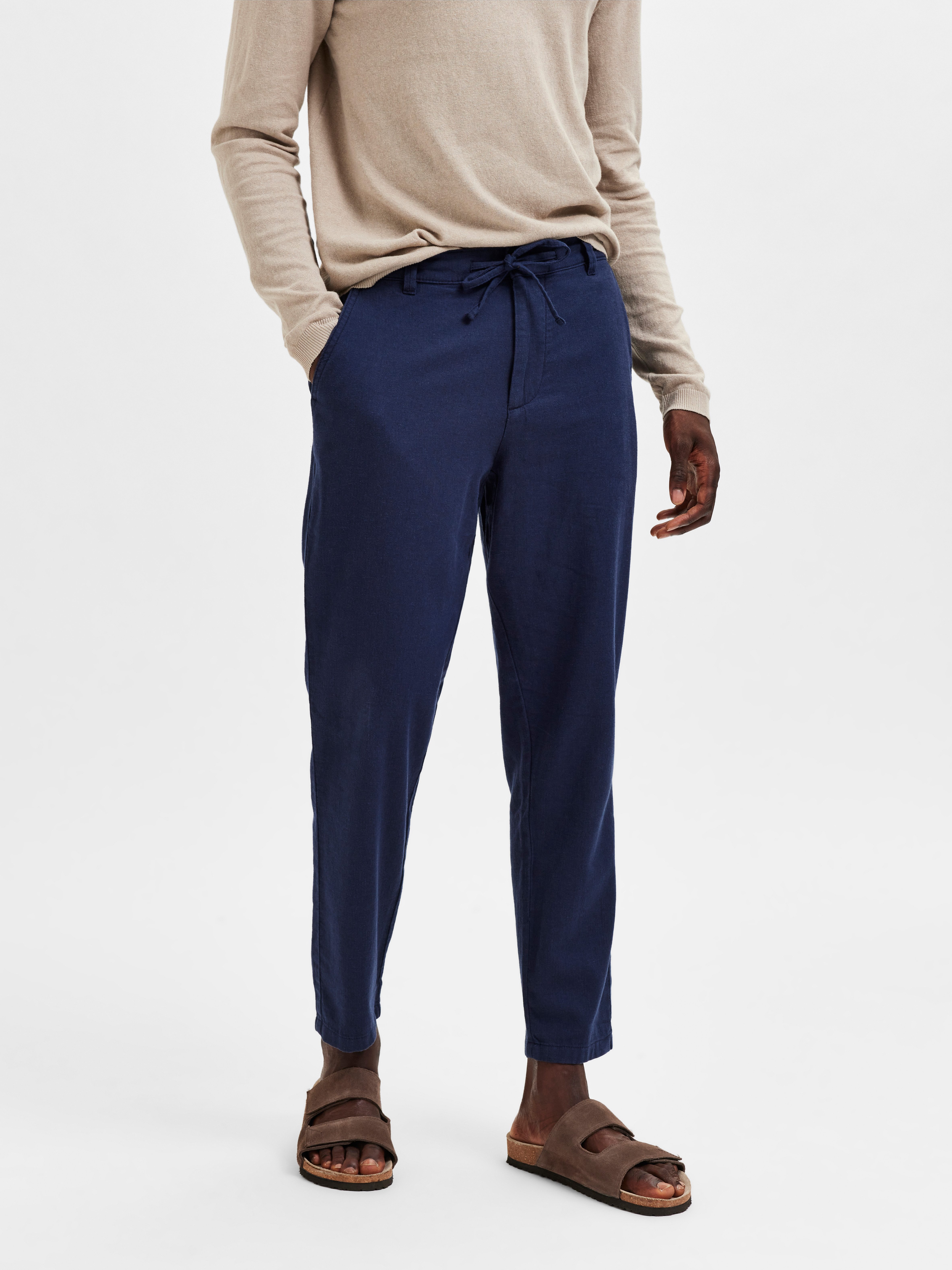 Selected Chinohose SLH172-SLIMTAPE BRODY LINEN PANT NOOS mit Leinen günstig online kaufen