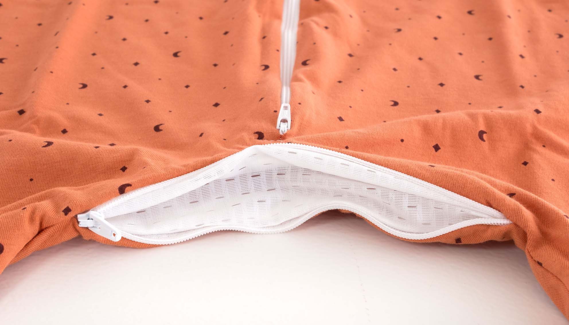 Träumeland Babyschlafsack Schlafanzug light TO GO Baumwolle Moon rost (1 tlg)