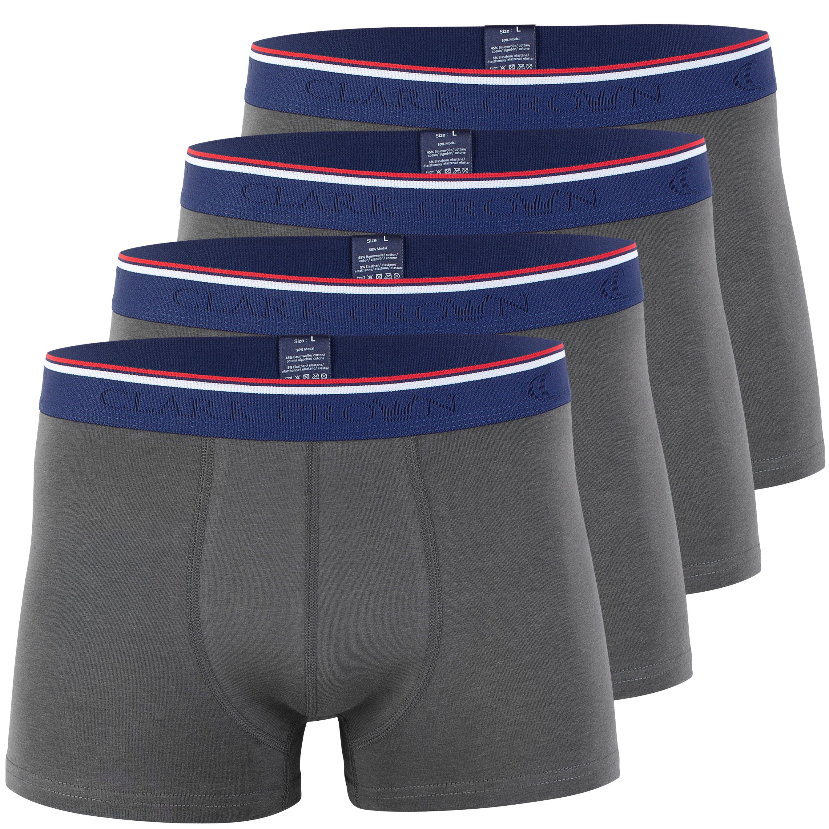 Clark Crown® Boxershorts (4-St) in weicher Modal Cotton Qualität günstig online kaufen