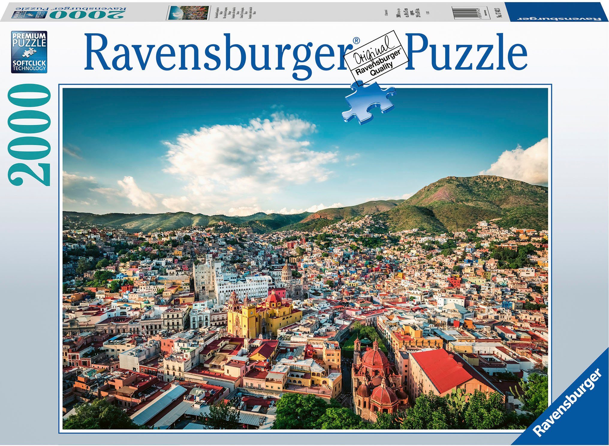Ravensburger Puzzle Kolonialstadt Guanajuato in Mexiko, 2000 Puzzleteile, Made in Germany