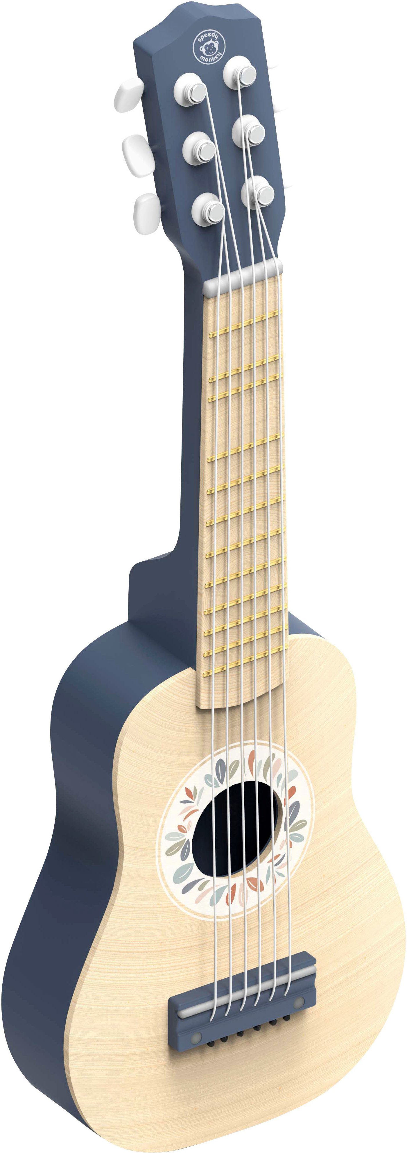 SPEEDY MONKEY Spiel-Gitarre Gitarre aus Holz; FSC®- schützt Wald - weltweit mehr