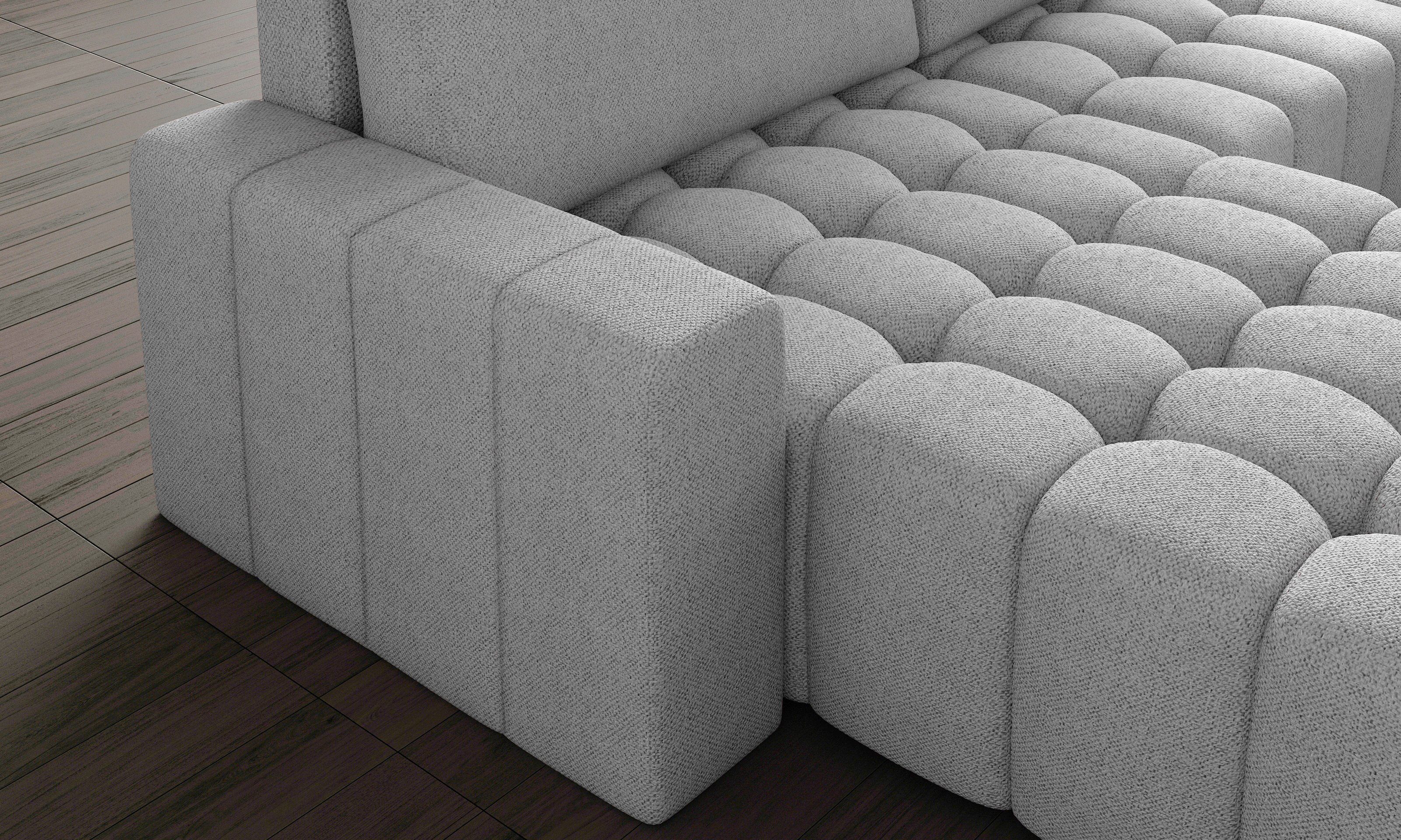 yourhouse24 Ecksofa Bonett mit Mat und Bettkasten Schlaffunktion 68 Velvet