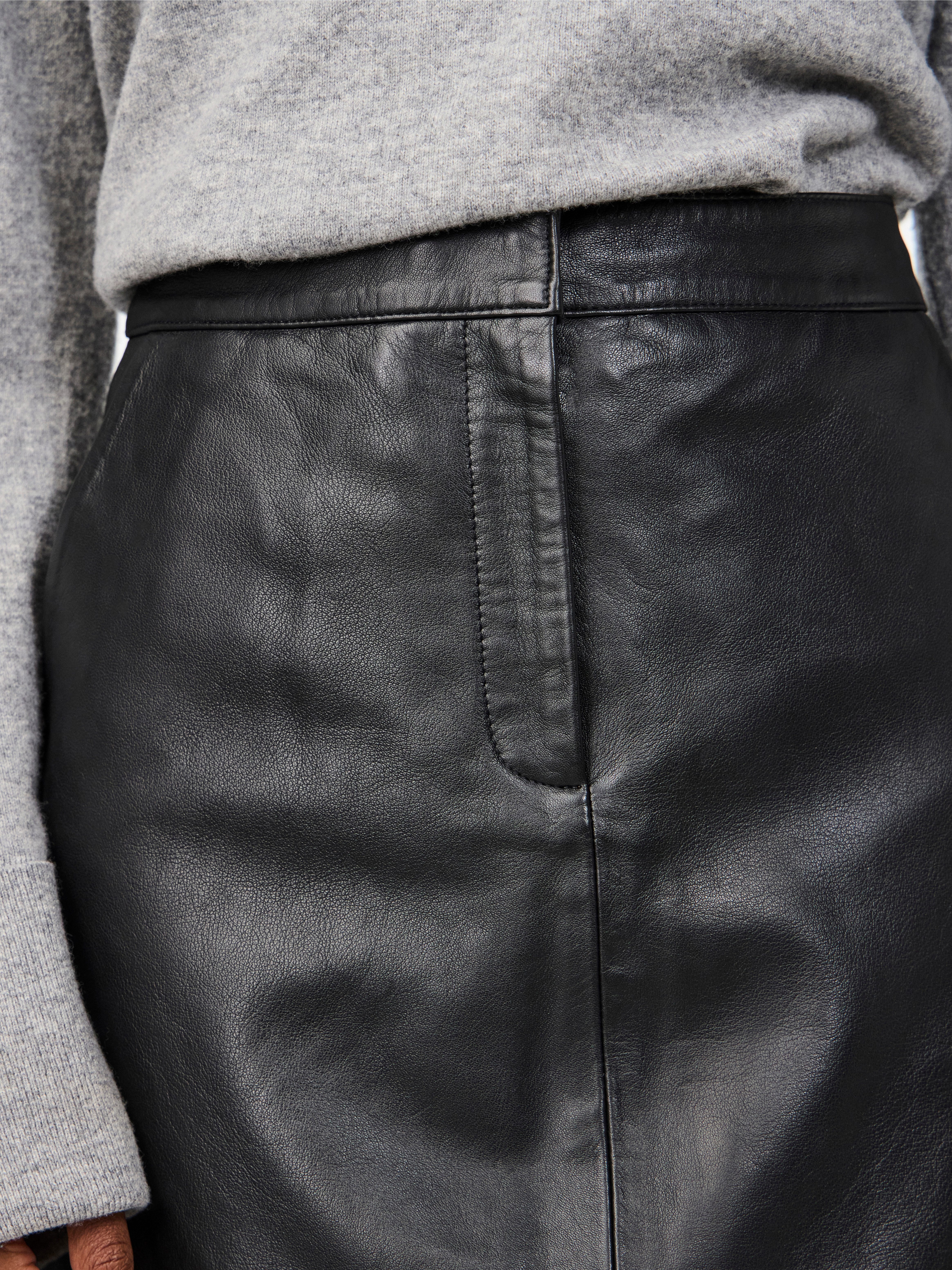 Y.A.S Lederrock YASLYMA HMW LEATHER SKIRT günstig online kaufen