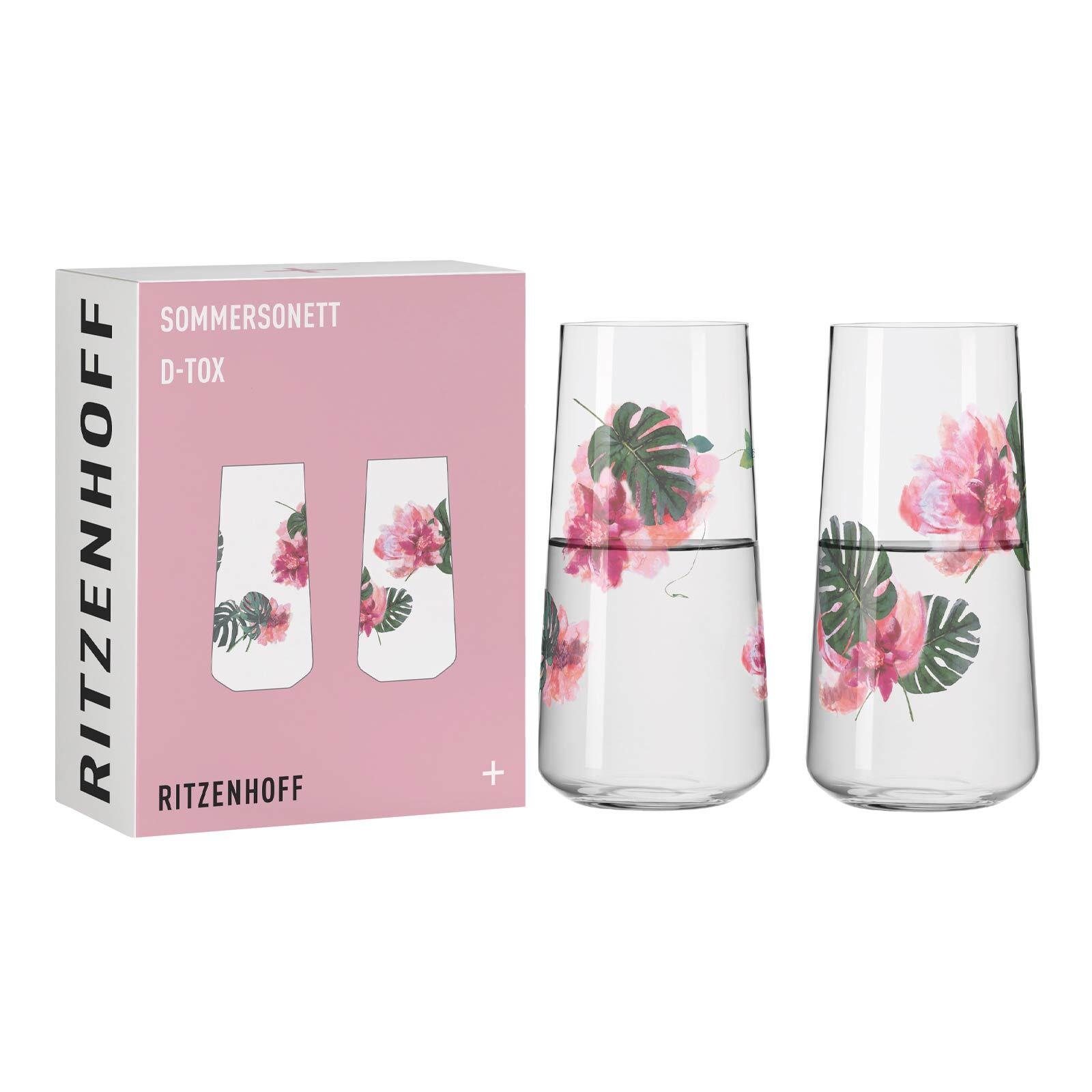 RITZENHOFF Aperitifglas Sommertau – 500 Ml, Mit Kolibri-Motiv, Made In Germany – Für Cocktails & Spritz