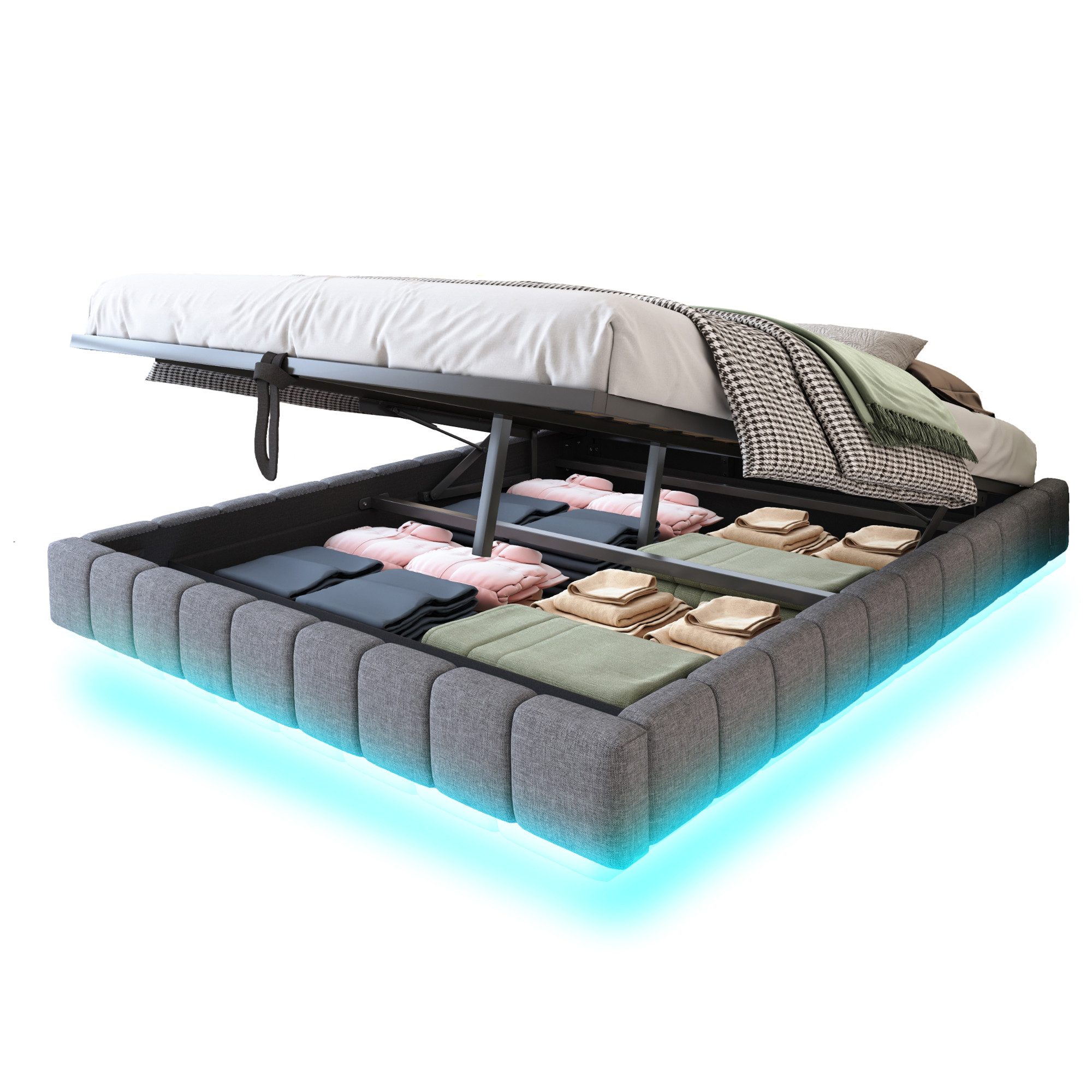 REDOM Polsterbett Funktionsbett,Kinderbett,Jugendbett (Schwebebett mit Stau günstig online kaufen