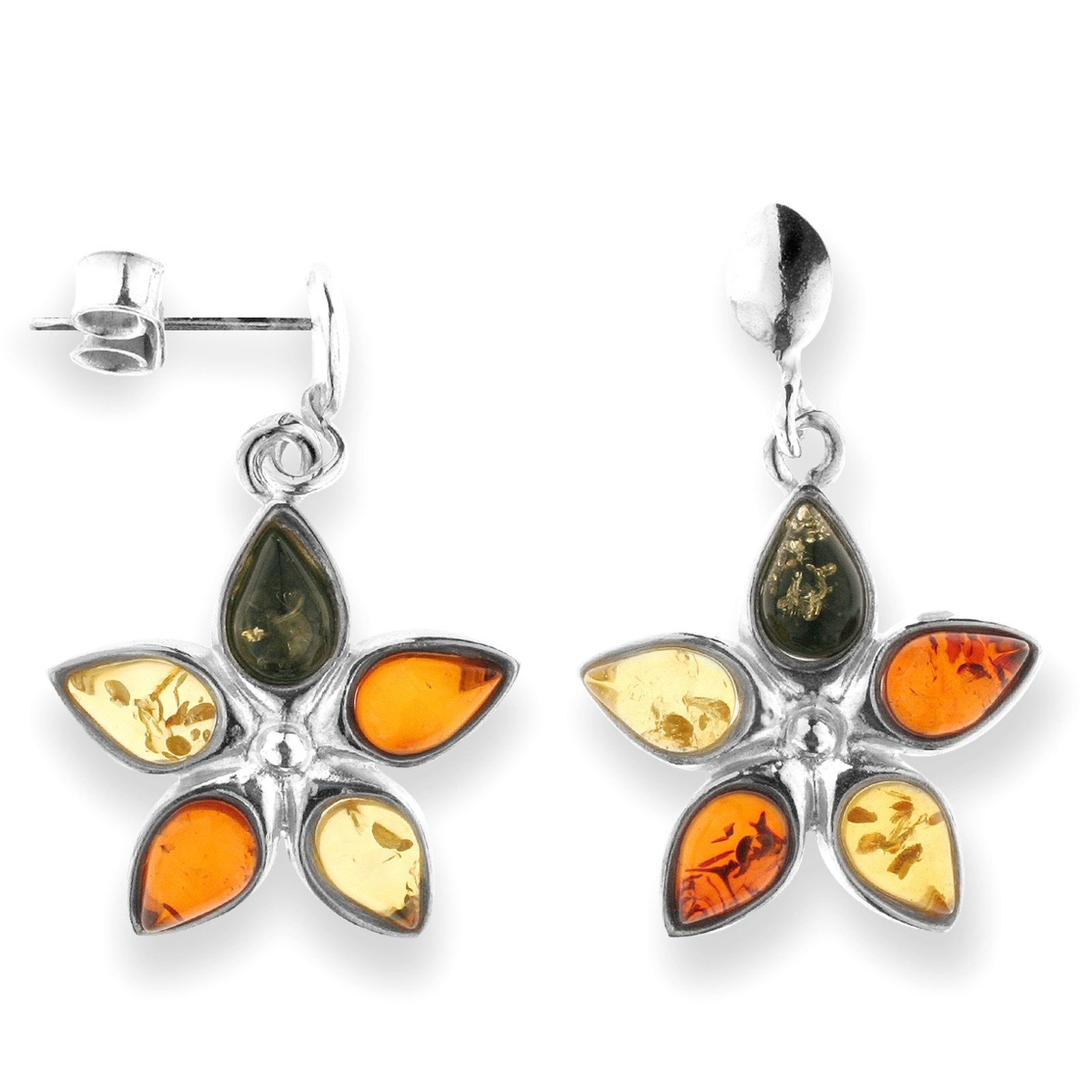 Paar Ohrstecker Ostsee-Schmuck Ohrhänger Blüte Ohrhänger Blüte