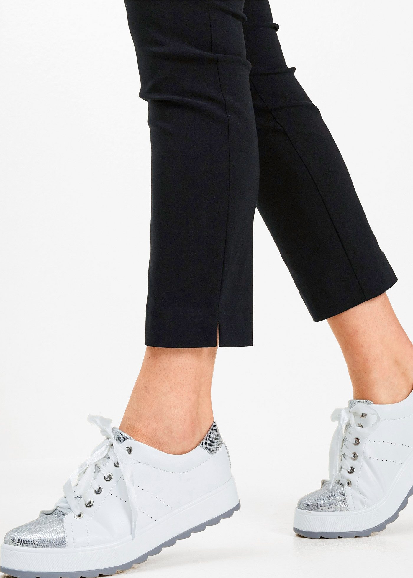 bonprix 7/8-Hose aus elastischem Materialmix mit Viskose, slim fit Passform