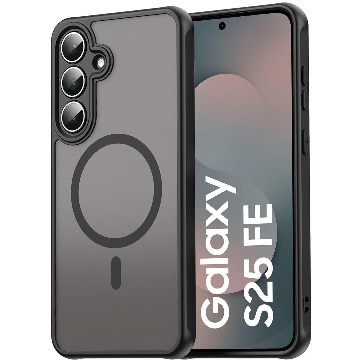CoolGadget Handyhülle für Samsung Galaxy S25 FE, Kamera Schutz Hülle Silikon Hard Case Schutzhülle für Magsafe Zubehör