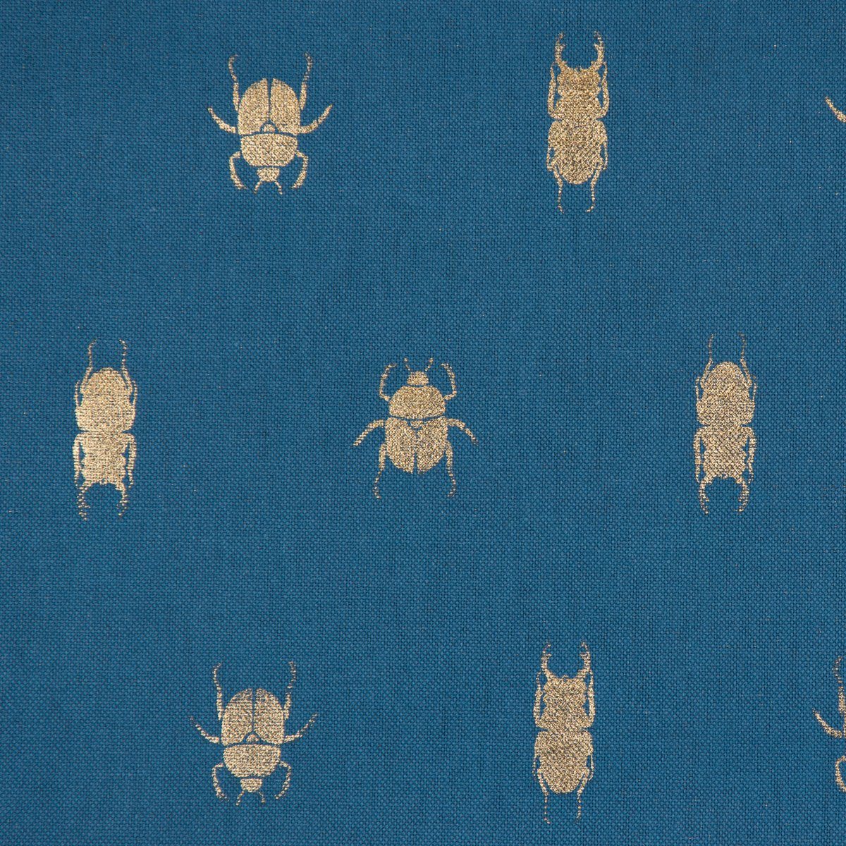 SCHÖNER LEBEN. Tischdecke SCHÖNER LEBEN. handmade Käfer Größen, metallic blau gold Tischdecke div