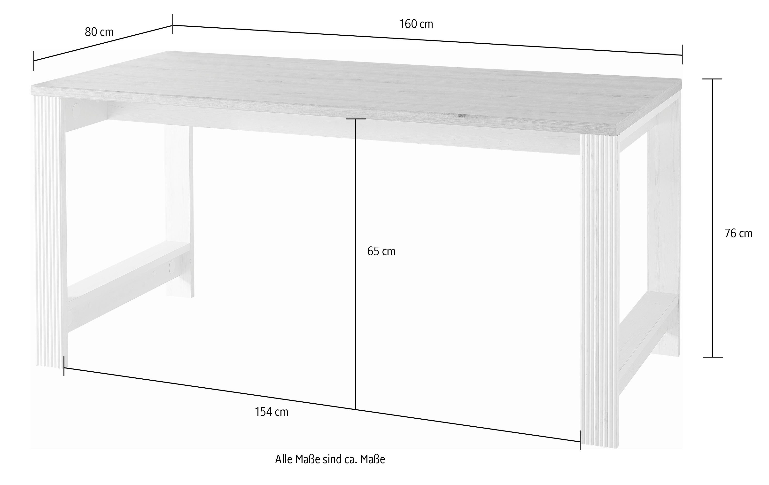 Innostyle Schreibtisch (1-St) | graphit Artisan Eiche graphit; Tischplatte