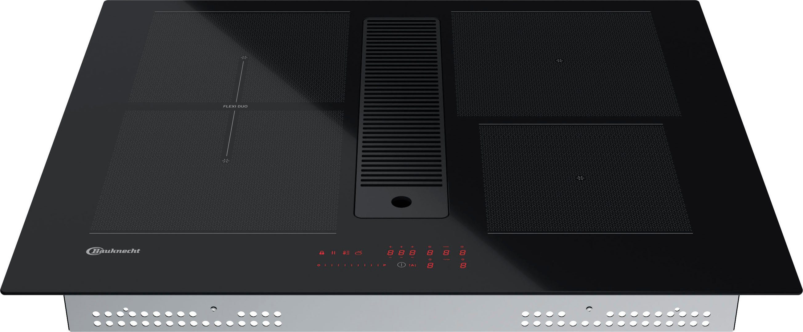 BAUKNECHT ploča za kuhanje s odvodom BVH65 Venting Flexi - set koji se sastoji od: ploča za kuhanje BVH 2065B, odvodni kanal FK 65VH BO