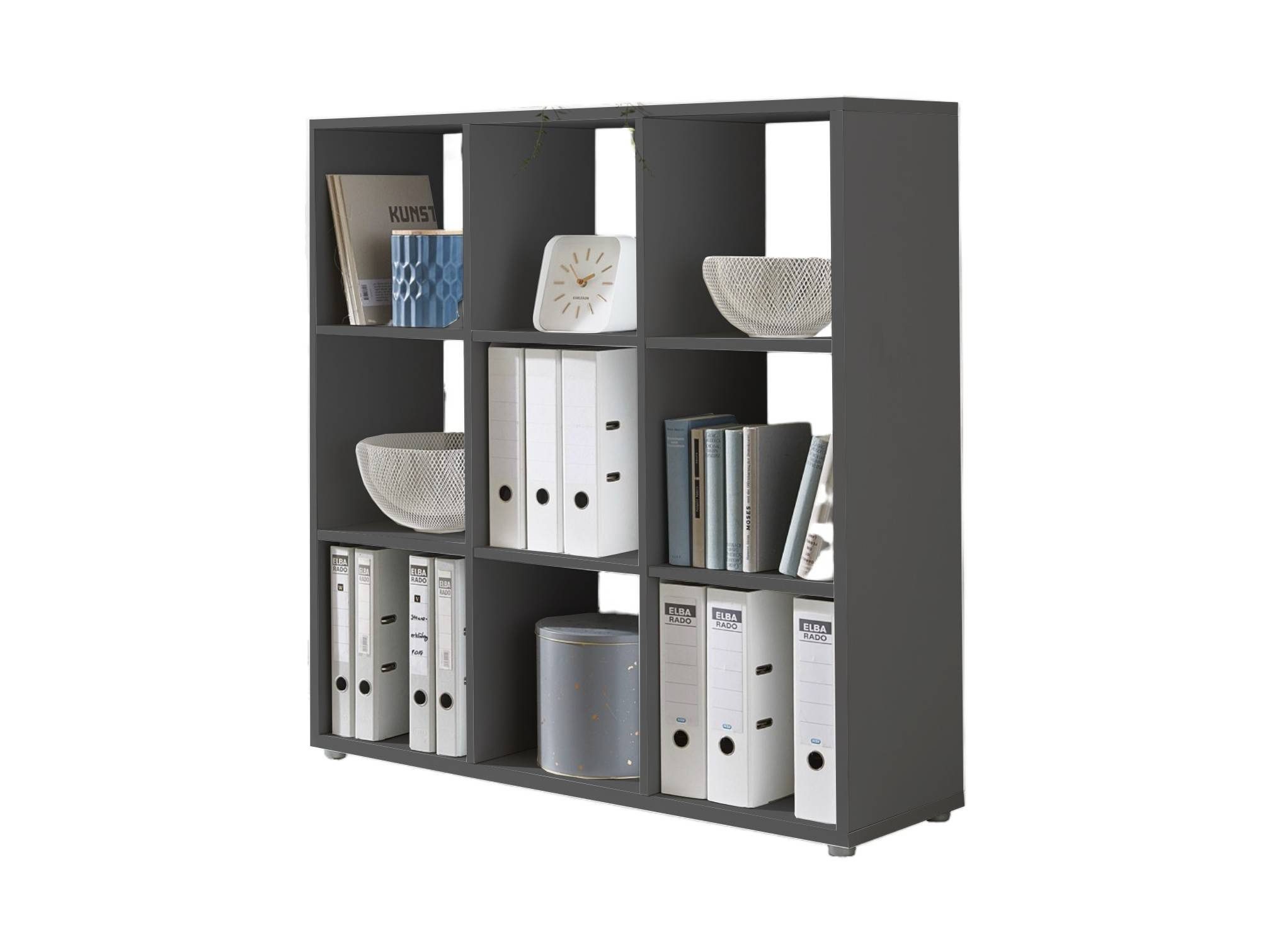 BMG Möbel Standregal NIZZA, Aktenregal, Würfelregal, Raumteiler mit 9 Fäche günstig online kaufen