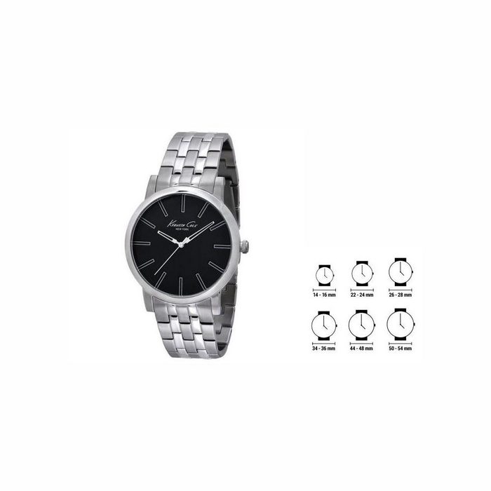 Kenneth Cole Quarzuhr Herren-Edelstahl Armbanduhr Uhr Kenneth Cole IKC9231 43 mm Quarzuhr Ar