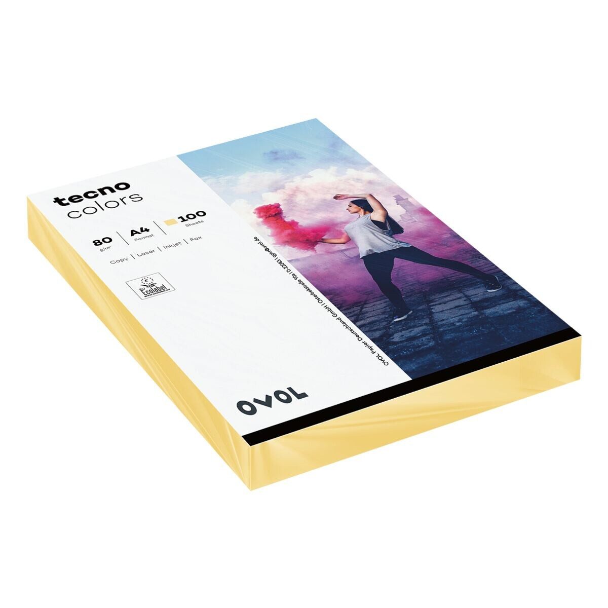 Inapa tecno Druckerpapier Rainbow, Pastellfarben, Format DIN A4, 80 g/m², Kleinpack