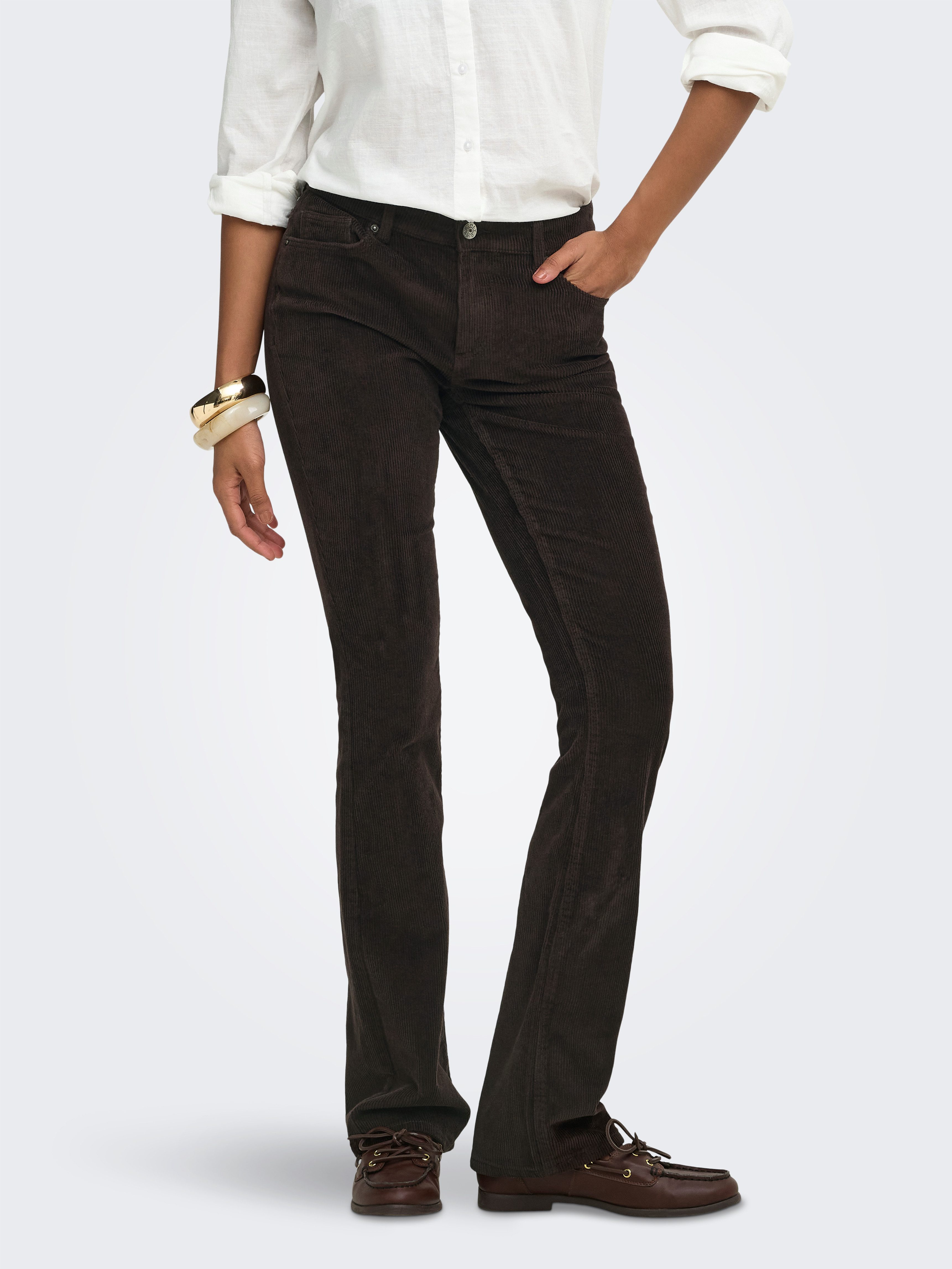 ONLY Cordhose ONLMARY – Flared Cordhose mit Stretchkomfort Baumwollmischung, bootcut fit