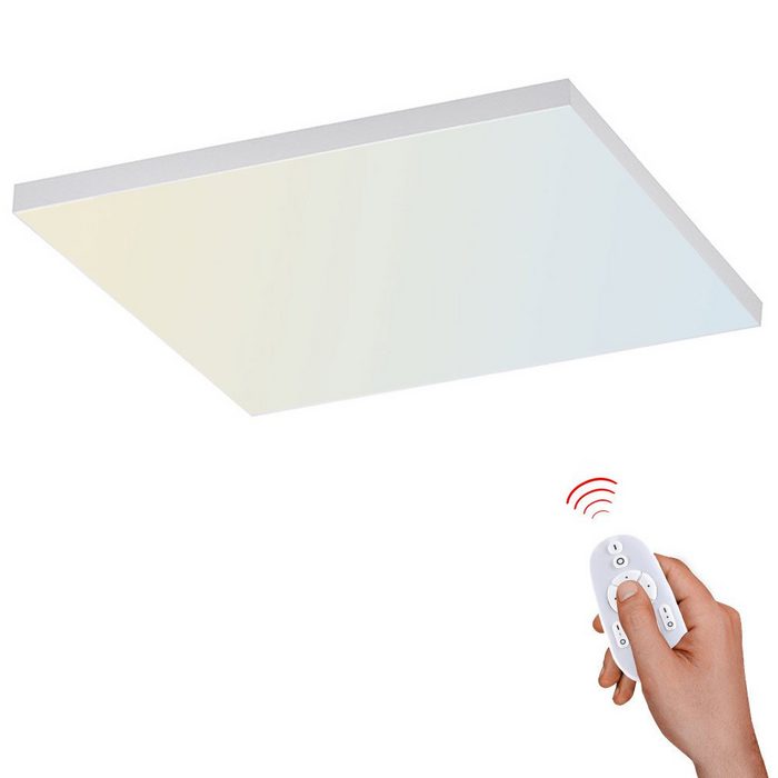 Licht-Trend Deckenleuchte Q-Flat 2.0 rahmenlose LED Deckenlampe 62 x 62cm CCT + FB Weiß Warmweiß - Kaltweiß
