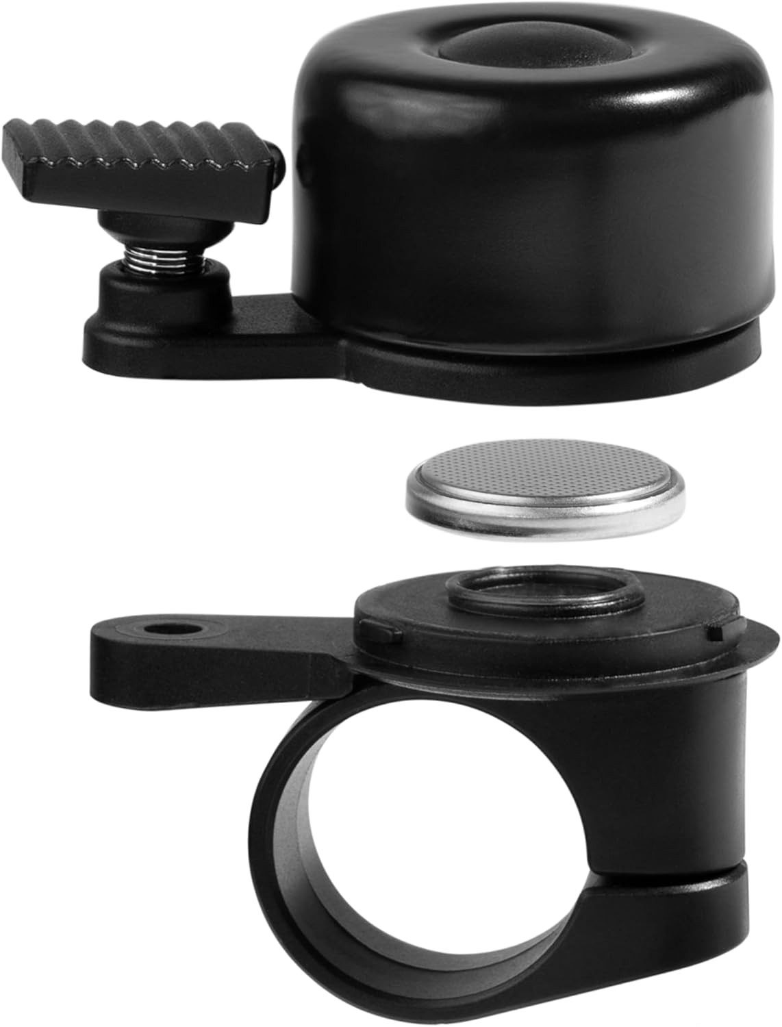 draadwerk® Fahrradklingel FindBell, Smarte Fahrradklingel mit Ortungsfunktion, (Apple Find My kompatibel (kein AirTag nötig), Für 22,2mm & 31,8mm Lenkerdurchmesser)