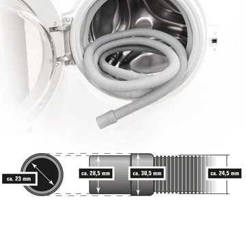 eyepower Ablaufschlauch Ablaufschlauch 2,5 m Wasch-/Spülmaschinenschlauch, temperaturbeständig und stabil