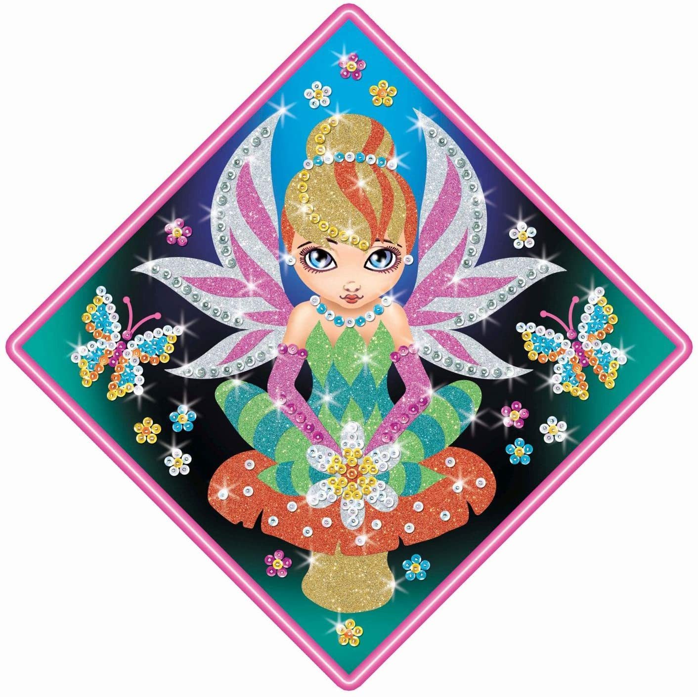 MAMMUT Spiel und Geschenk Kreativset Sequin Art Stardust Fee