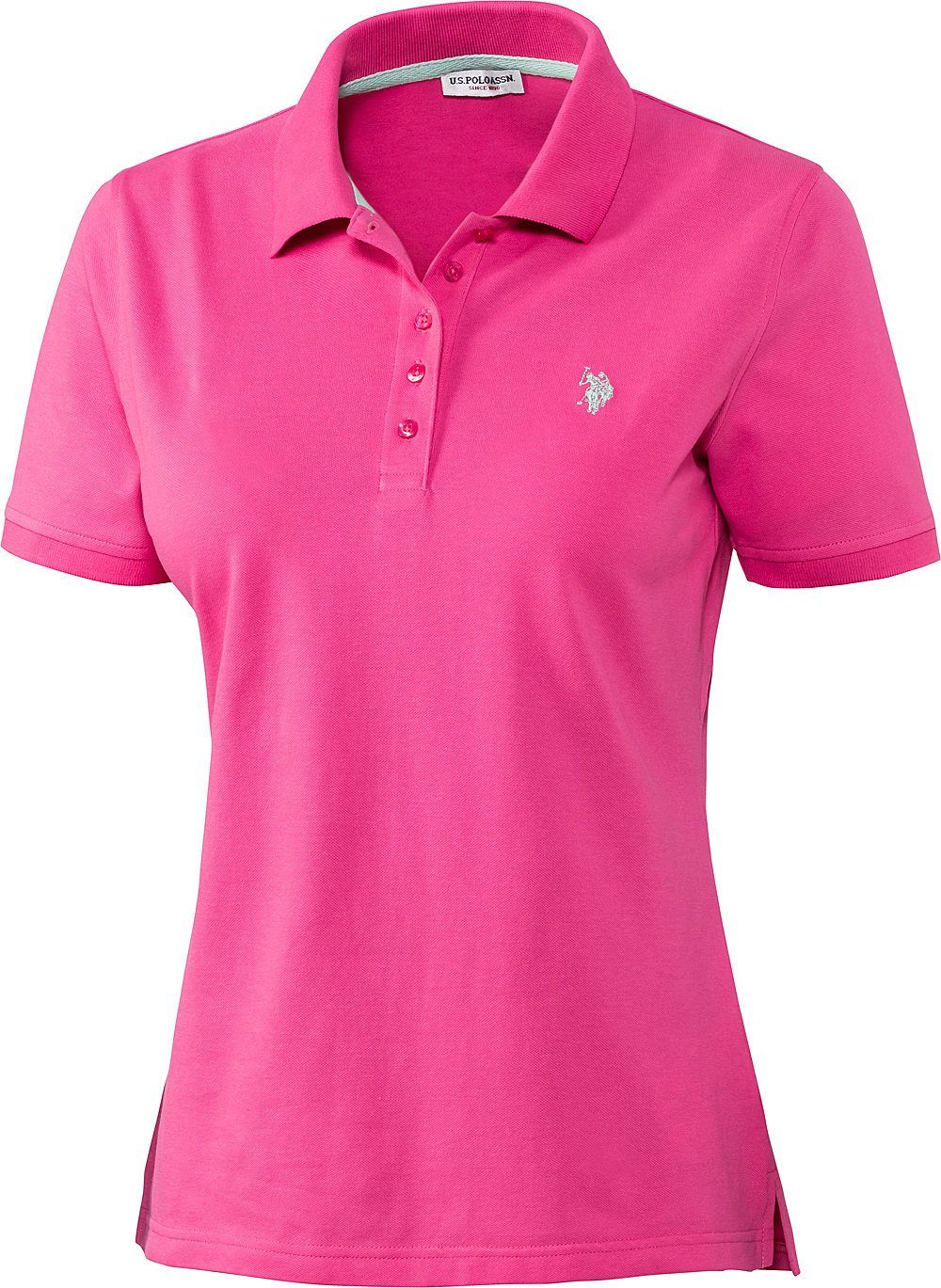 U.S. Polo Assn Poloshirt Stretch-Piqué mit taillierte Passform