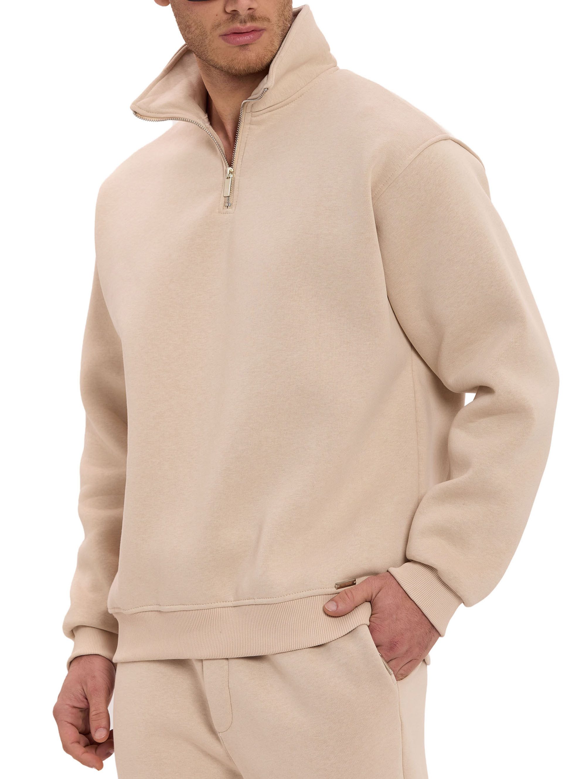 RedBridge Jogginganzug mit Stehkragen und Half Zip Pflegeleichte Loungewear (Set, 2-tlg)