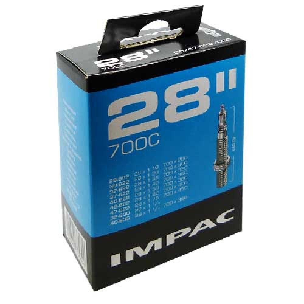 Fahrradschlauch Impac Schlauch 28x1.10-1.75\" 28/47-622 SV - Sclaverand-Ventil 40mm