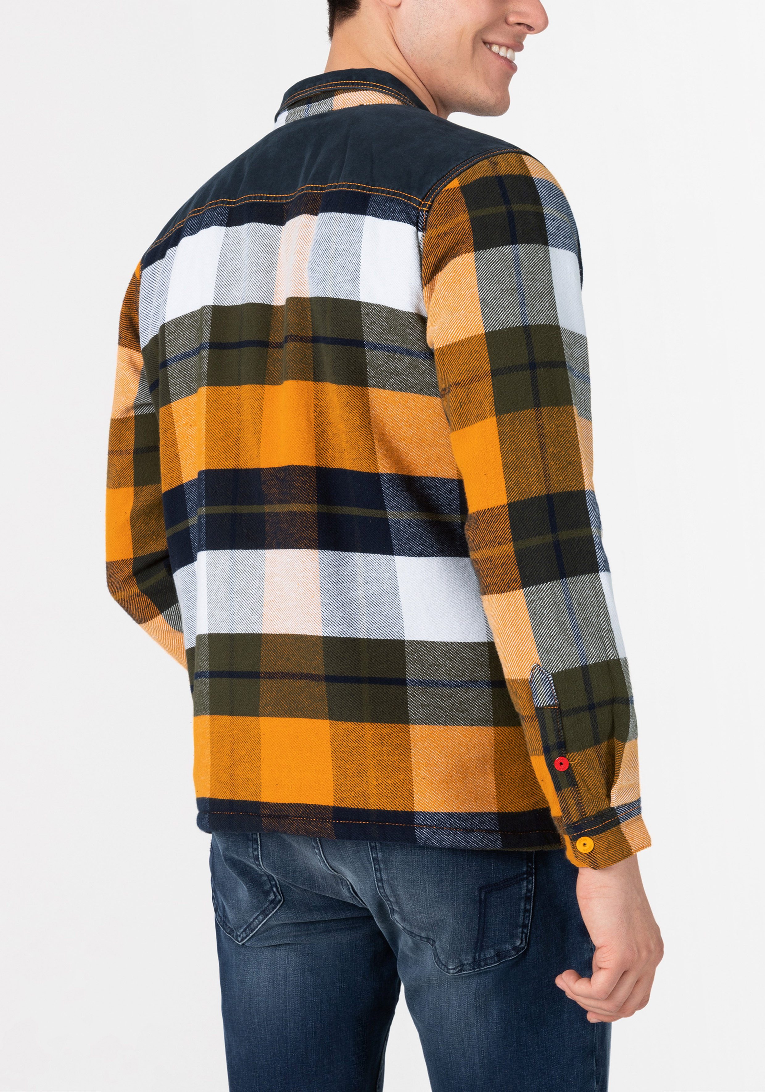 TIMEZONE Anorak Overshirt Fabricmix padded