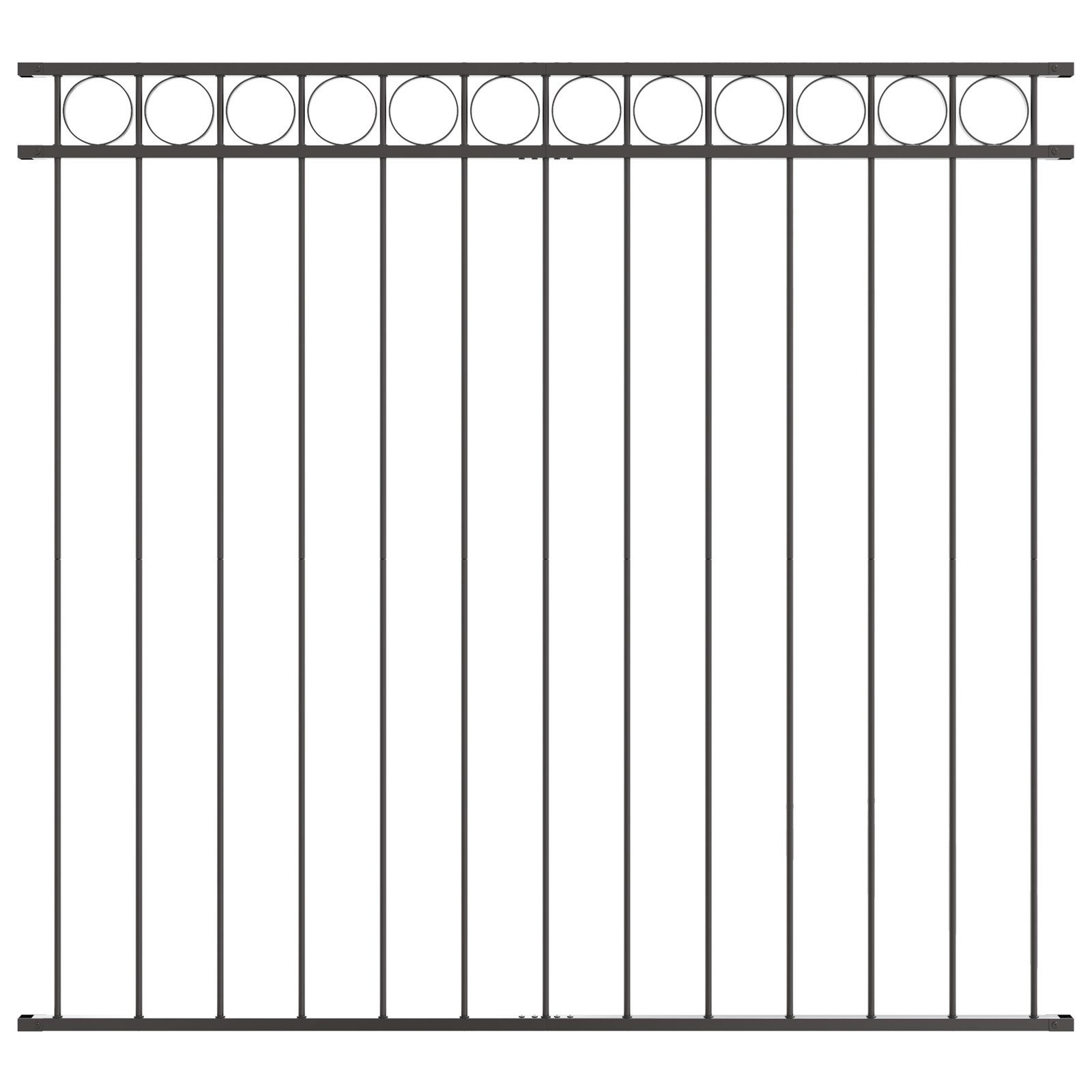 vidaXL Gartenzaun Zaunfeld Grau 1,7x1,2 m günstig online kaufen