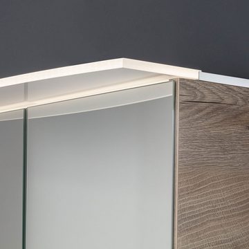 FACKELMANN Badezimmerspiegelschrank B.Style LED Spiegelschrank 60 cm Korpusfarbe: Sandeiche