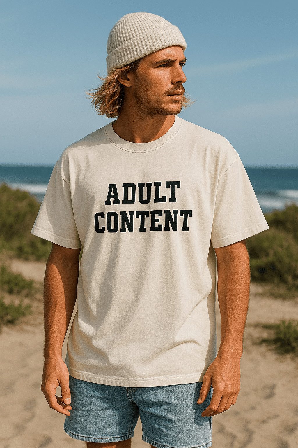ILAY Lit Print-Shirt ADULT CONTENT- Oversized Shirt im Washed Look