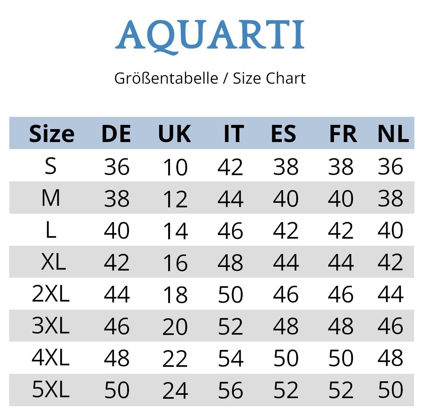 Aquarti Bikini-Hose Aquarti Damen Bikinihose und Raffung Braun mit Schnüren