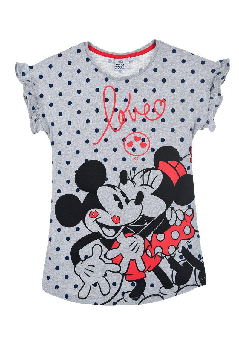 Mouse Nachthemd Mädchen Disney Minnie Kinder Mini Schlaf-Shirt Maus