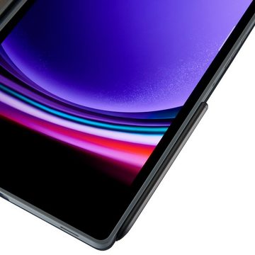 Hama Tablet-Hülle Tablet Case für Samsung Galaxy Tab S9+ 12,4 Zoll, Farbe Grau 31,5 cm (12,4 Zoll), Mit Stiftfach und Standfunktion, robustes Metallscharnier, flexibel