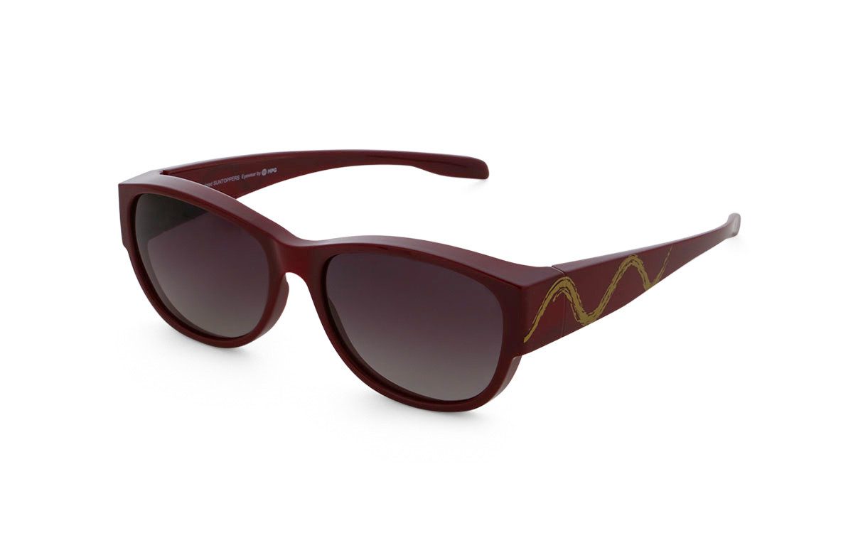 Sonnenbrille HIS Sonnenbrille HPS49101-4 Damen Wine Red/Smoke Gradient UV 57-17-151