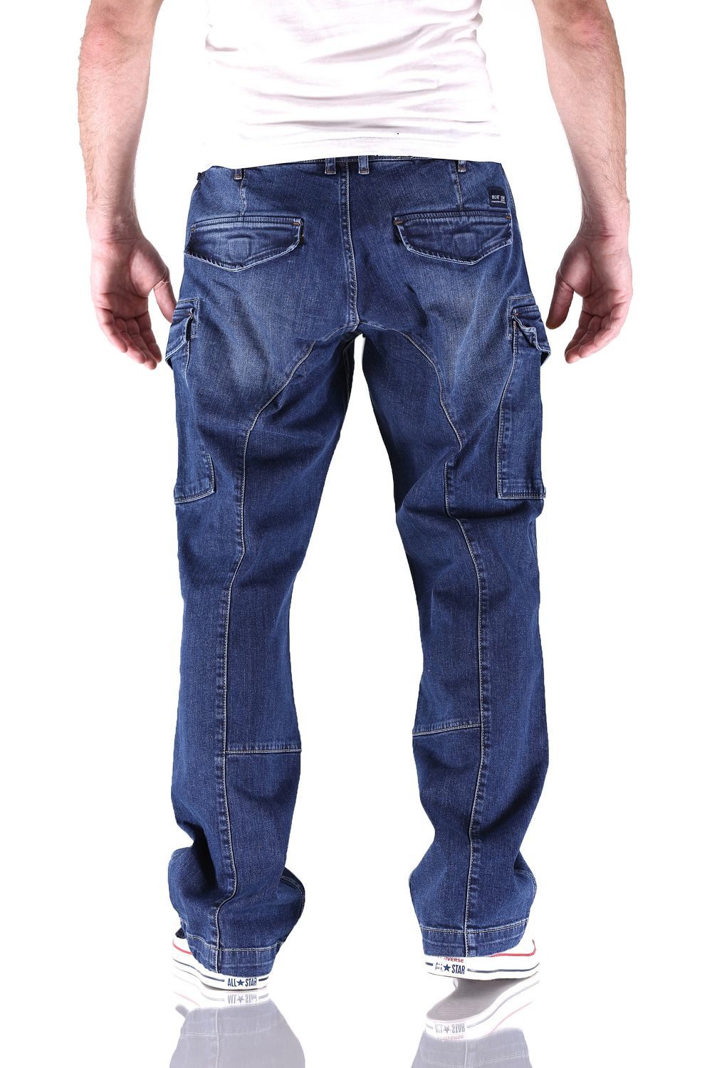 Big Seven Cargojeans Big Seven Brian Night Blue Cargo Herren Jeans Hose – W33/L34 – Bild 3 von 3