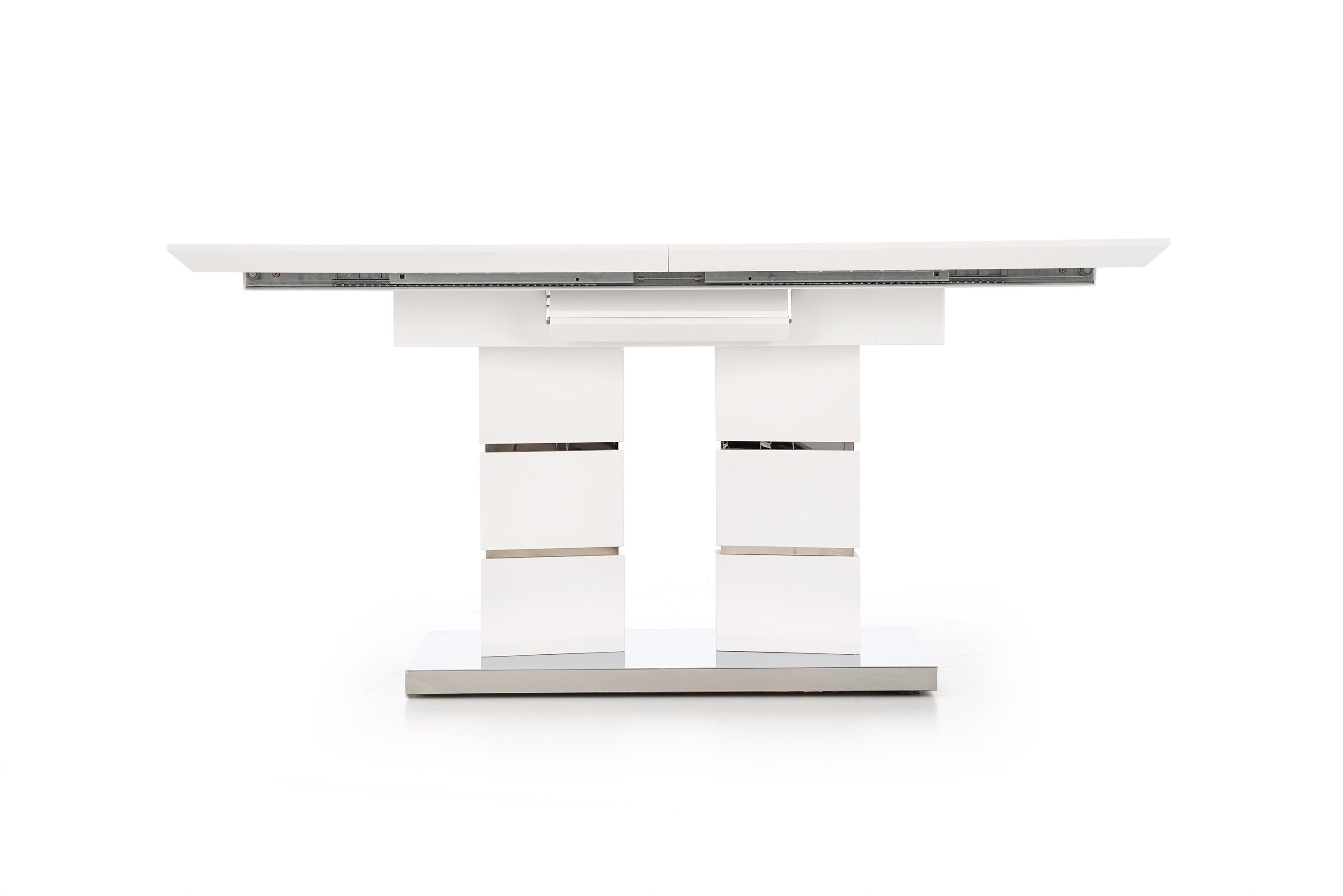 ausziehbar bis 200 Design Esstisch Esstisch HA-333 cm Weiß Hochglanz 160 Tisch designimpex